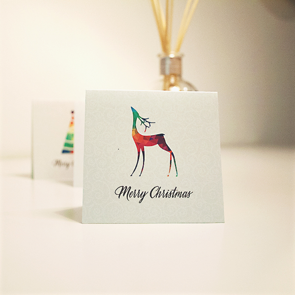 wrapt up xmas card pack reindeer