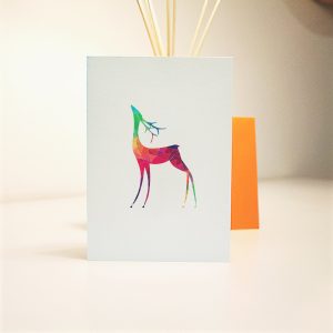 wrapt up xmas homemade card xmas reindeer